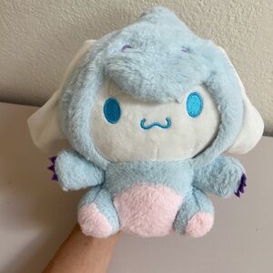 SANRIO Cinnamoroll Dinosaur Plush blue pink purple, soft smile - collectible